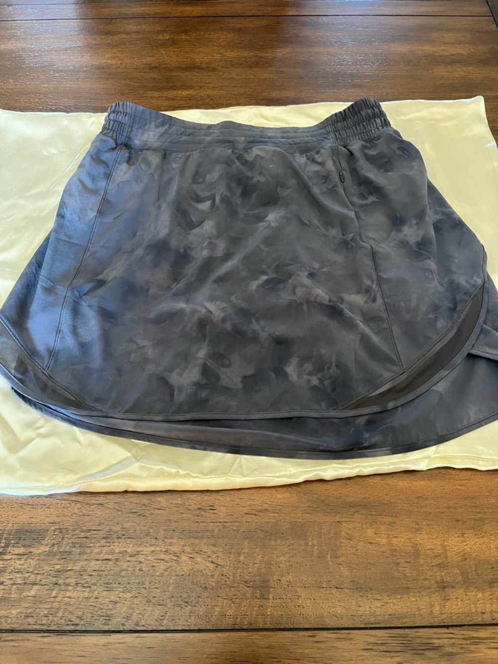 lululemon athletica Marbled Charcoal Athletic Skort